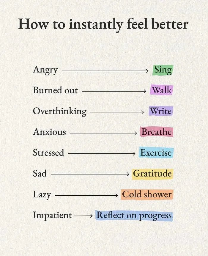 How to feel better